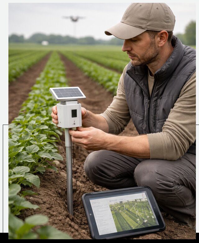 IoT мониторинг сельскохозяйственных полей и контроля в Кинешме